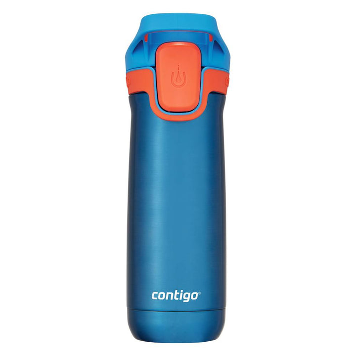 Contigo® Kids Casey Water Bottle with AUTOSEAL® Lid, 13oz - Blue Poppy with Coral [CBUS]